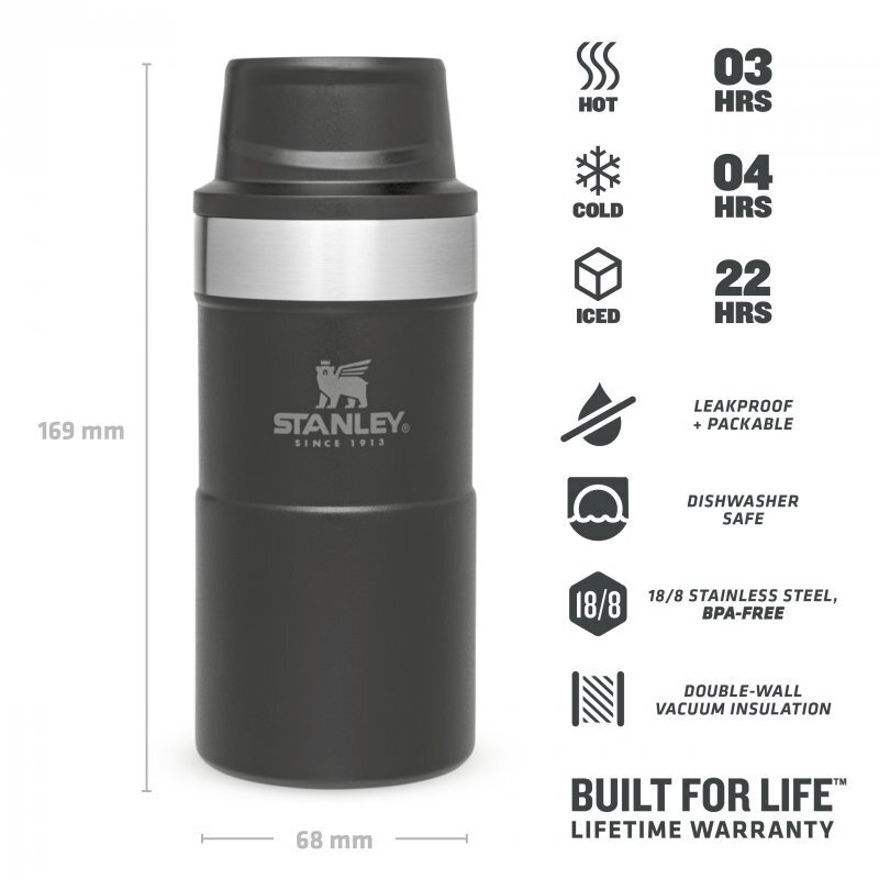 STANLEY Termo hrnček 250ml Matte Black 1